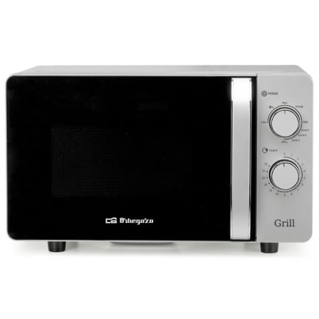 Microondas Orbegozo MIG 2072 CE/ 700W/ Capacidad 20L/ Función Grill/ Gris
