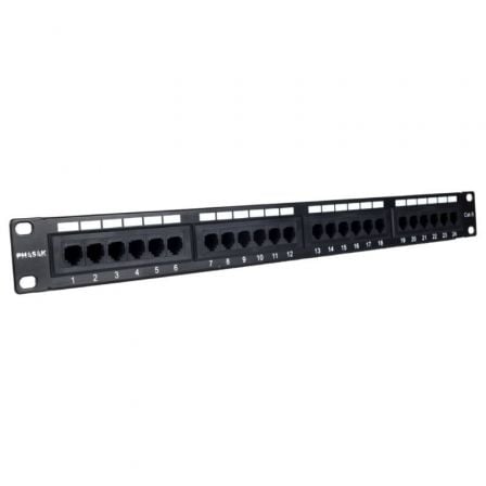 Patch Panel Phasak PU 2971/ 24 Puertos/ Cat.6A/ Altura 1U