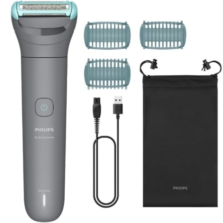 Cortabarbas Philips Body Groomer BG3485/15/ con Batería/ 3 Accesorios