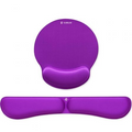 KIT ALFOMBRILLA TECLADO + RATON ERGO MEMORYFLEX MORADO SUBBLIM