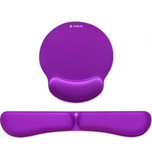 KIT ALFOMBRILLA TECLADO + RATON ERGO MEMORYFLEX MORADO SUBBLIM