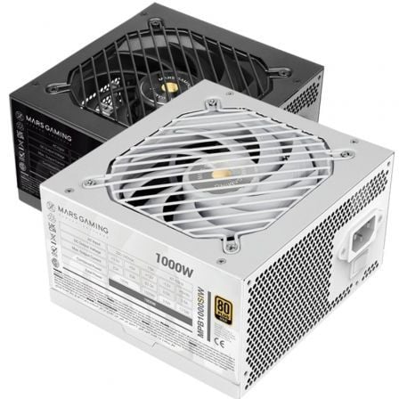 Fuente de Alimentación Mars Gaming MPB1000SI/ 1000W/ Ventilador 12cm/ 80 Plus Gold