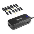 Cargador de Portátil TooQ TQLC-90BS02M/ 1xUSB/ 90W/ Manual/ 12 Conectores/ Voltaje 15-24V