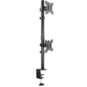 Soporte de Mesa para 2 Monitores TooQ DB1233TNV-B/ Giratorio/ Inclinable/ hasta 8kg
