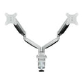 Soporte de Mesa para 2 Monitores TooQ DB3132TNR-S/ Giratorio/ Inclinable/ hasta 9kg