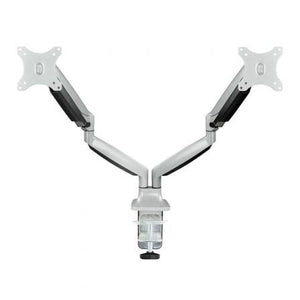 Soporte de Mesa para 2 Monitores TooQ DB3132TNR-S/ Giratorio/ Inclinable/ hasta 9kg