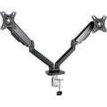 Soporte de Mesa para 2 Monitores TooQ DB5132TNR-B/ Giratorio/ Inclinable/ hasta 9kg
