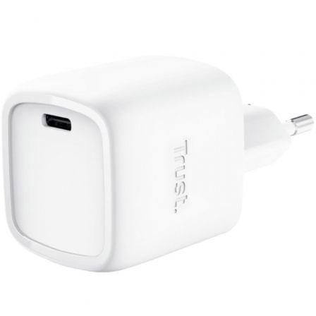 Cargador de Pared GaN Trust Maxo 30W/ 1xUSB Tipo-C/ 30W