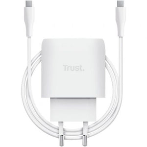 Cargador de Pared GaN Trust Maxo 45W/ 1xUSB Tipo-C/ Incluye Cable USB Tipo-C/ 45W