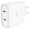 Cargador de Pared GaN Trust Maxo 65W 25526/ 2xUSB Tipo-C/ Incluye Cable USB Tipo-C/ 65W