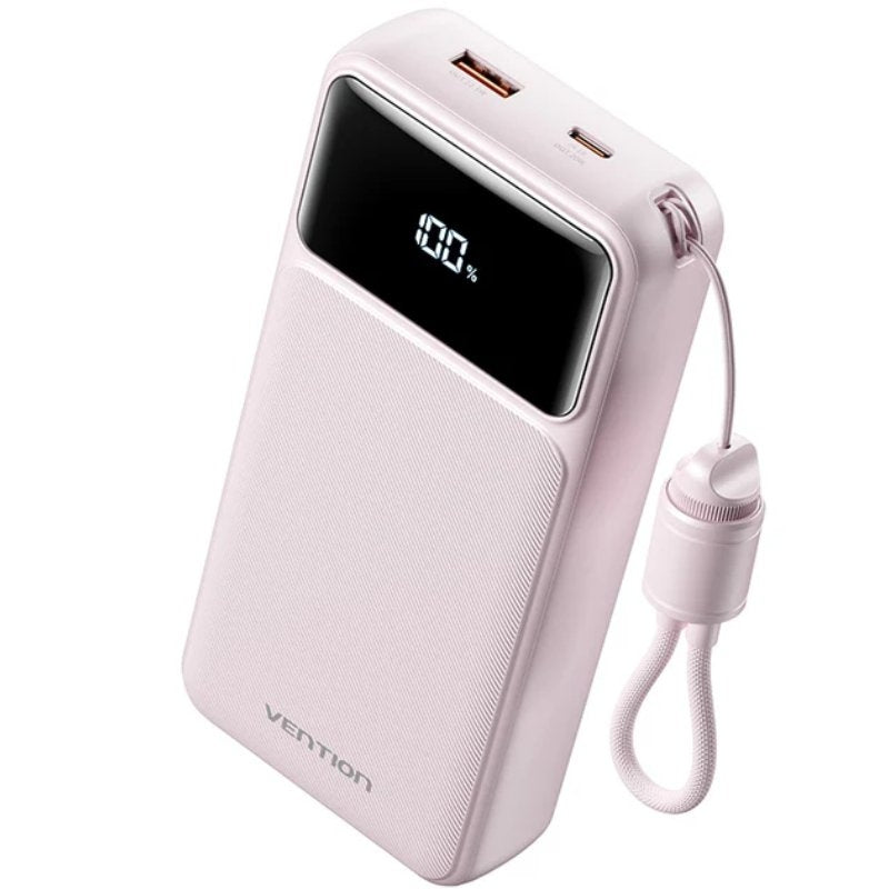 POWER BANK 20000mAh 22.5W + CABLE USB-C ROSA VENTION
