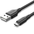 Cable USB 2.0 Vention CTIBC/ USB Macho - MicroUSB Macho/ Hasta 60W/ 480Mbps/ 25cm/ Negro