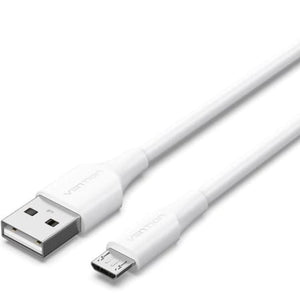 Cable USB 2.0 Vention CTIWH/ USB Macho - MicroUSB Macho/ 480Mbps/ 2m/ Blanco