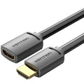 Cable Alargador HDMI 4K Vention AHCBD/ HDMI Macho - HDMI Hembra/ 50cm/ Negro