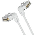 Cable de Red RJ45 UTP Vention IBOWI Cat.6A/ 3m/ Cabeza Rotatoria 360º/ Blanco