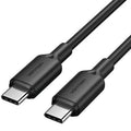Cable USB 2.0 Tipo-C 3A Vention TRCBF/ USB Tipo-C Macho - USB Tipo-C Macho/ Hasta 60W/ 480Mbps/ 1m/ Negro