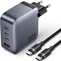 Cargador de Pared GaN Vention TZ-FETH0-EU/ 3xUSB Tipo-C/ 1xUSB/ 100W