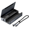 Docking USB Tipo-C para Steam Deck / Switch Vention TPZH0/ 2xHDMI 4K/ 3xUSB/ 1xUSB Tipo-C/ 1xUSB Tipo-C PD/ 1xRJ45/ 1xLector Tarjetas/ Gris