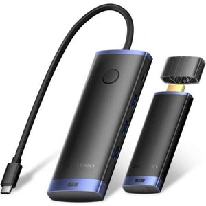 Adaptador/Transmisor de vídeo inalámbrico USB Tipo-C 3.2 - HDMI Vention TPVBB/ 60W