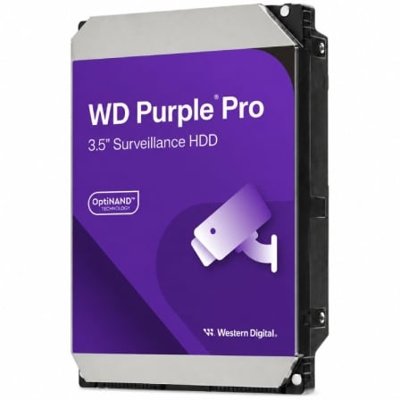 Disco Duro Western Digital WD Purple Pro Surveillance 8TB/ 3.5"/ SATA III/ 256MB