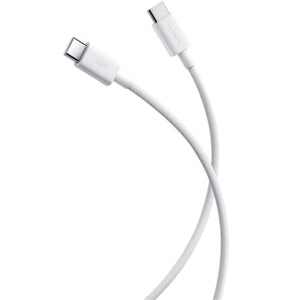 Cable USB 2.0 Tipo-C 3A Xiaomi Braided/ USB Tipo-C Macho - USB Tipo-C Macho/ Hasta 60W/ 480Mbps/ 1m/ Blanco