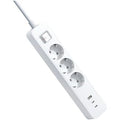 Regleta con Interruptor Xiaomi 20W Power Strip/ 3 Tomas de Corriente/ 1 USB/ 2 USB Tipo-C/ Cable 1.4m/ Blanca