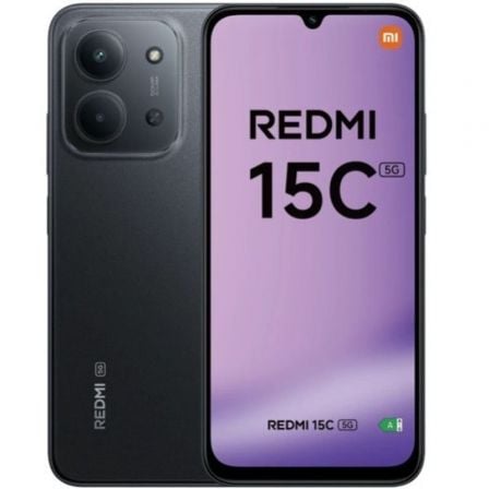 Smartphone Xiaomi Redmi 15C 4GB/ 256GB/ 6.9"/ 5G/ Negro