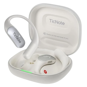 TicNote Pods 4G Blanco - Auriculares Open-Ear con Transcripción IA y eSIM