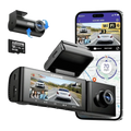 AZDOME M590 3 channel 2k front 1080P inside cabin and Rear dashcam