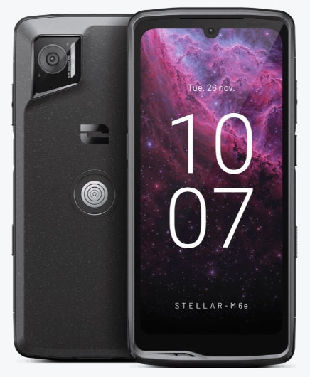 Stellar-M6E 15,5 cm (6.1") SIM doble Android 14 5G USB Tipo C 4 GB 64 GB 4500 mAh Negro