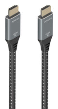Cable HDMI V2.1 ultra alta velocidad / HEC 8K@60Hz 48Gbps, A/M-A/M, Gris/Negro, 10m