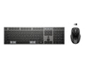 Combinación de teclado y ratón inalámbricos recargables multidispositivo 725