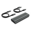 EW7025 caja para disco duro externo Caja externa para unidad de estado sólido (SSD) Gris M.2