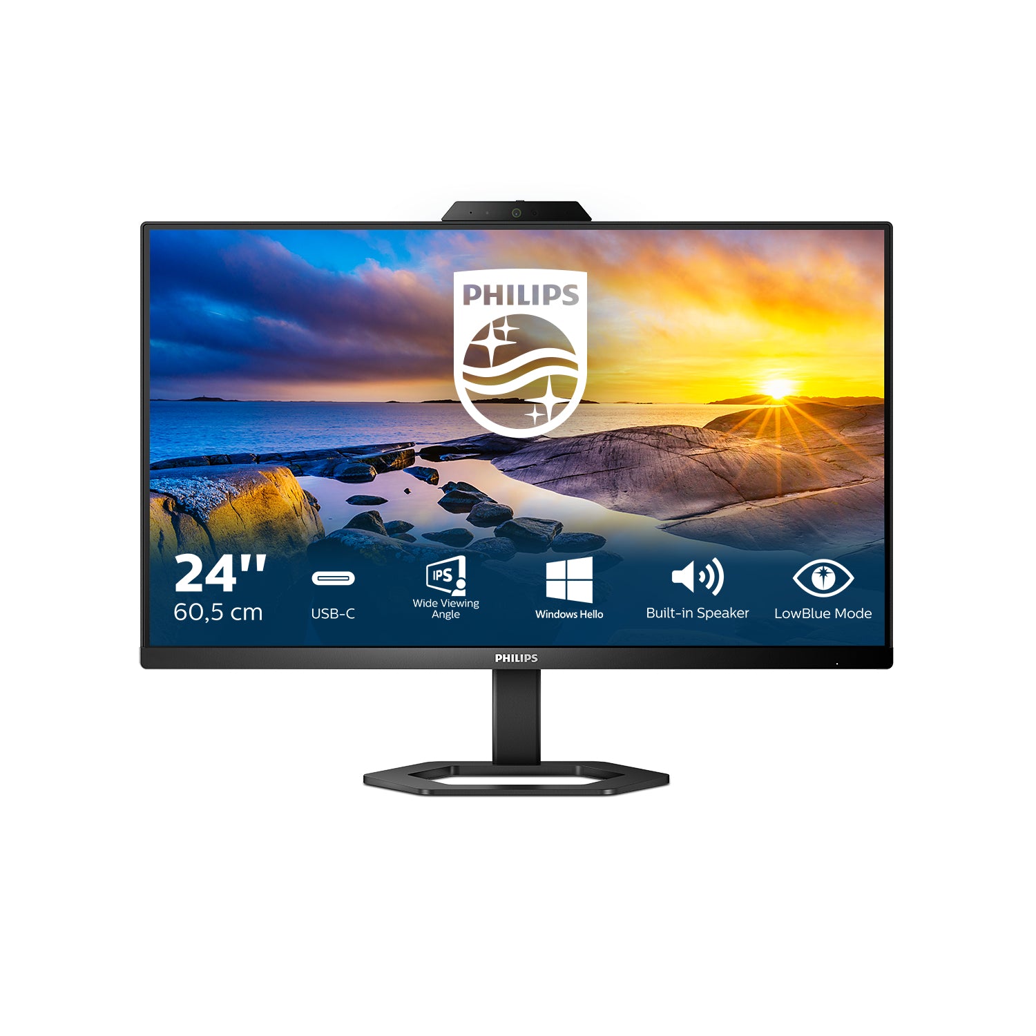5000 series 24E1N5300HE/00 pantalla para PC 60,5 cm (23.8") 1920 x 1080 Pixeles Full HD LCD Negro