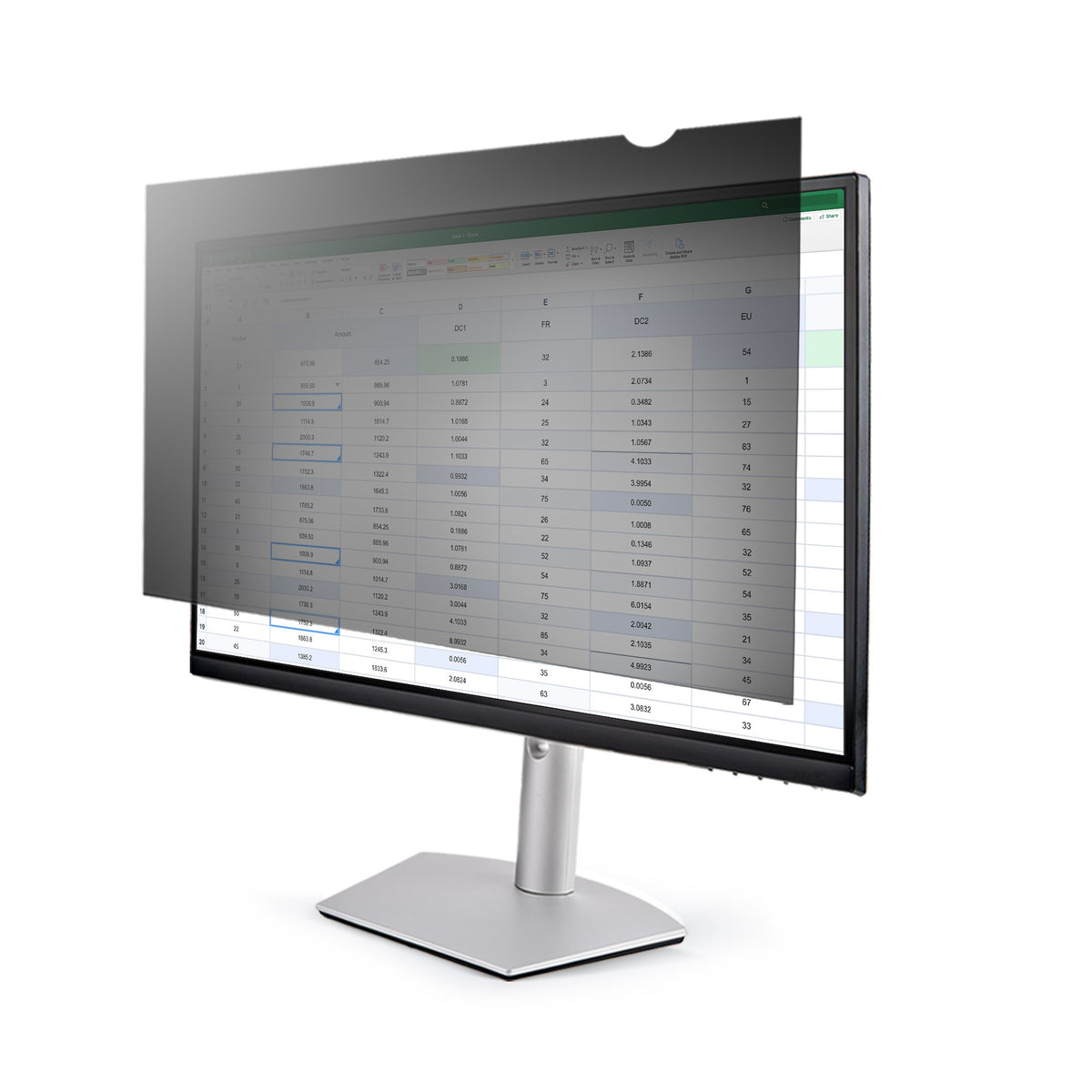 Filtro de Privacidad de 22 Pulgadas 16:9 para Monitor - Pantalla de Privacidad Protector Anti Brillo - Anti Luz Azul con Reducción del 51% - Ángulo de +/- 30°