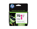 Paquete de 3 cartuchos de Tinta DesignJet 712 magenta de 29 ml