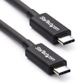 Cable Thunderbolt 3 Pasivo de 50cm - 40Gbps - PD 100W - Vídeo 4K/5K - Cable Thunderbolt - Certificado Thunderbolt - Compatible con USB4 / Modo Alt DP - Thunderbolt 4 - USB 3.2 - USB-C