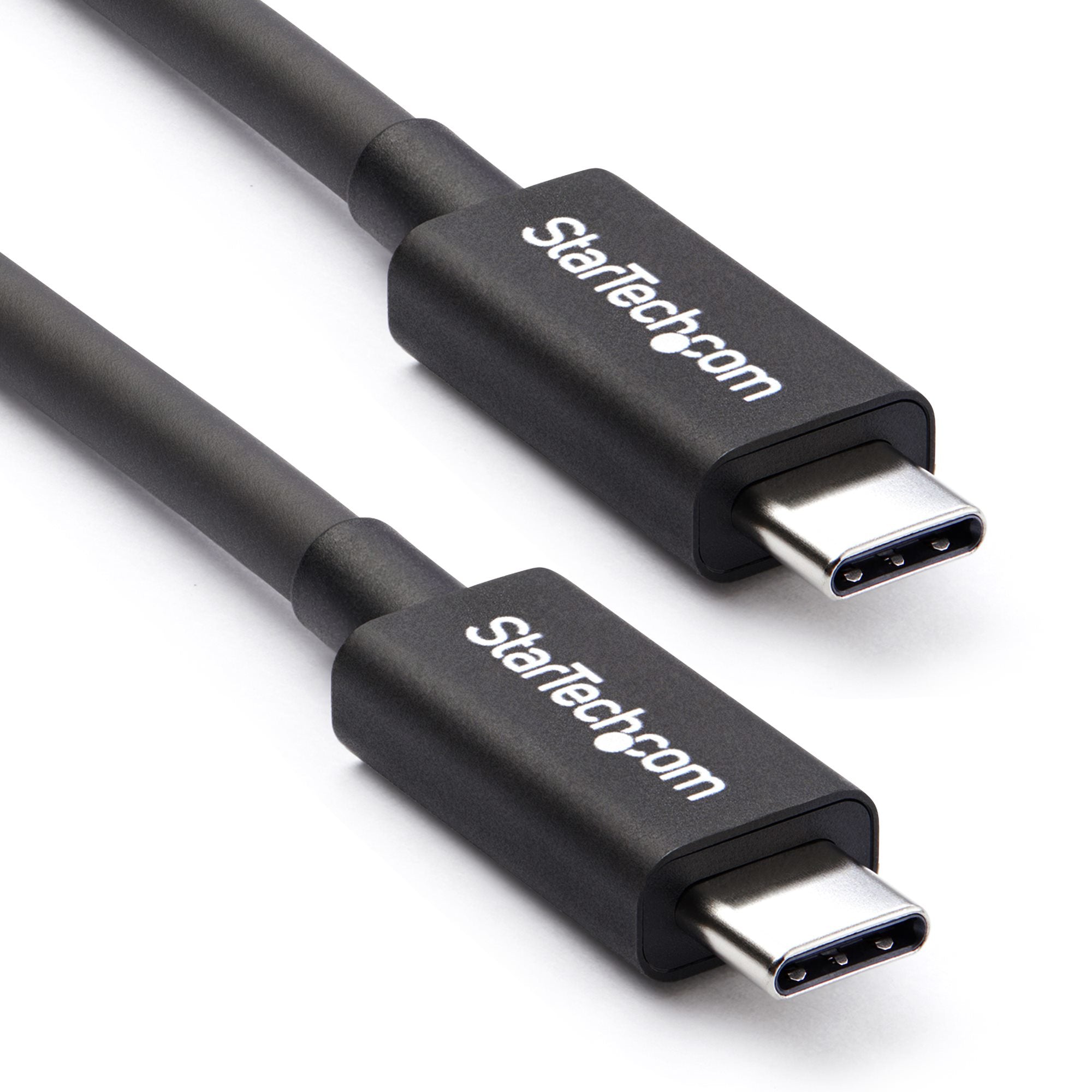 Cable Thunderbolt 3 Pasivo de 50cm - 40Gbps - PD 100W - Vídeo 4K/5K - Cable Thunderbolt - Certificado Thunderbolt - Compatible con USB4 / Modo Alt DP - Thunderbolt 4 - USB 3.2 - USB-C