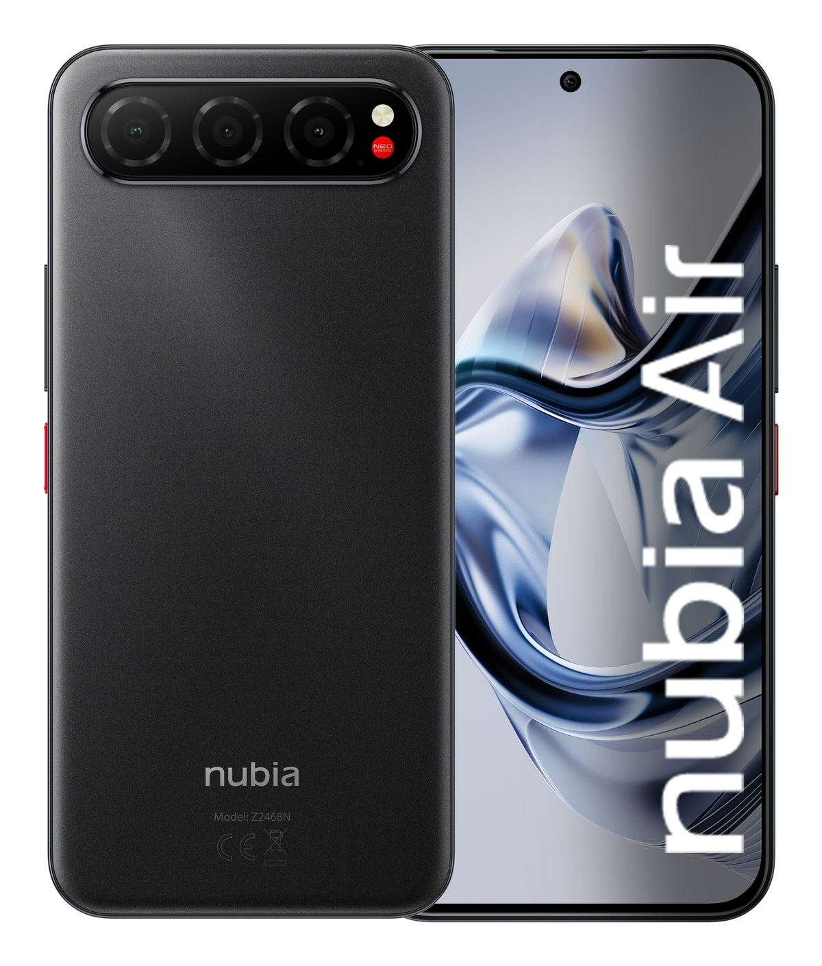 NUBAIRSB 17,2 cm (6.78") SIM doble Android 15 5G USB Tipo C 8 GB 256 GB 5000 mAh Negro