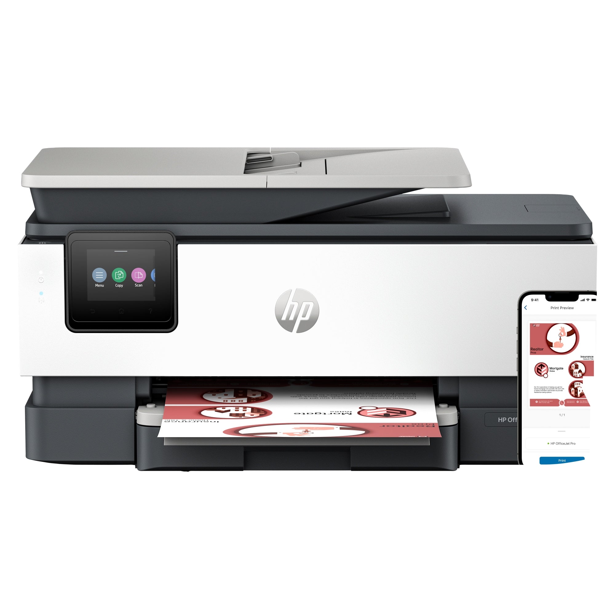 OfficeJet Pro 8132e Inalámbrico All-in-One Color Impresora, Servicio Instant Ink  Impresión a doble cara