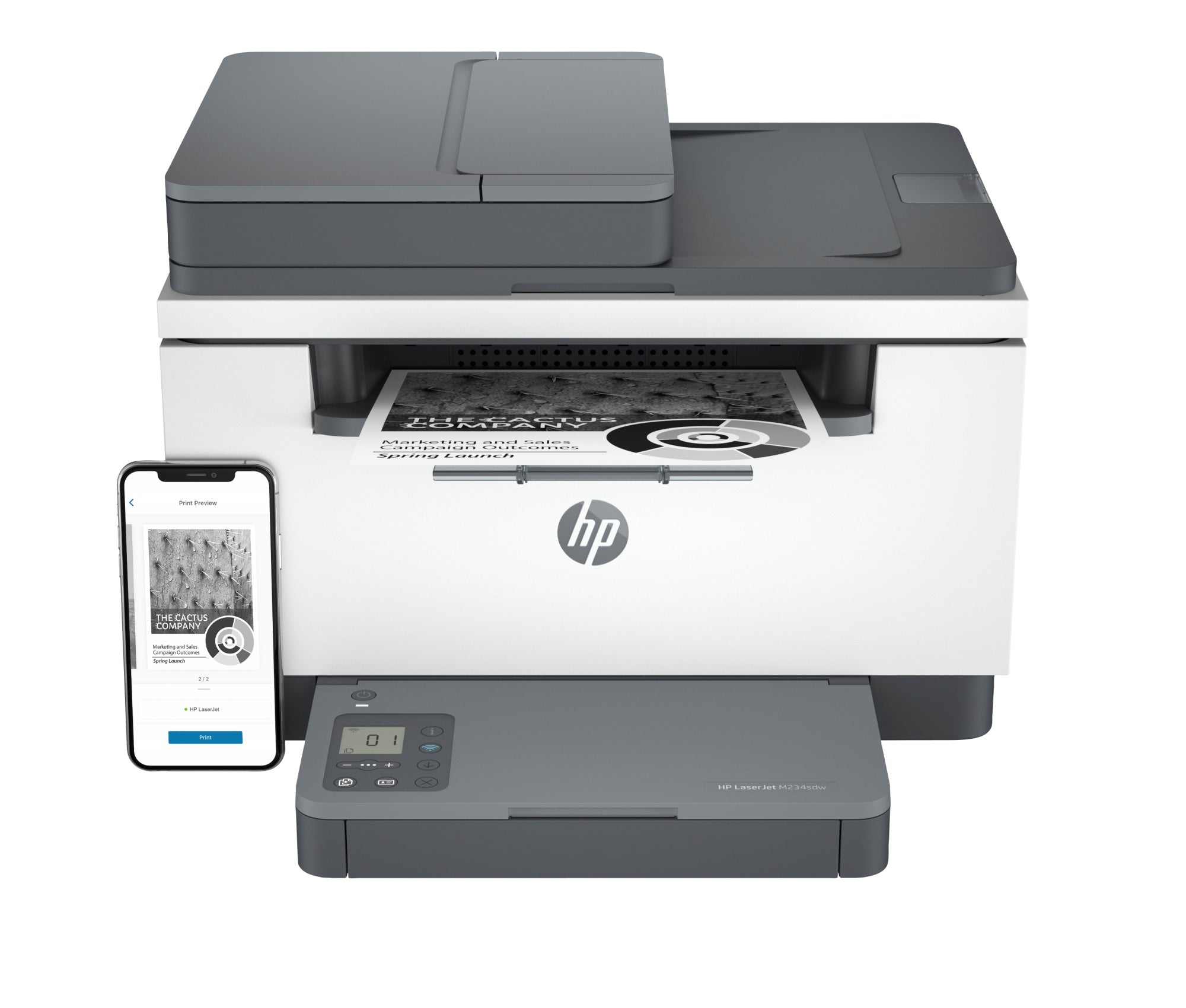 LaserJet M234sdw Inalámbrico Multifunction Blanco y negro Impresora, Fotocopiadora, escáner  Dúplex