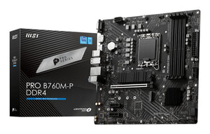 PRO B760M-P DDR4 placa base Intel B760 LGA 1700 micro ATX