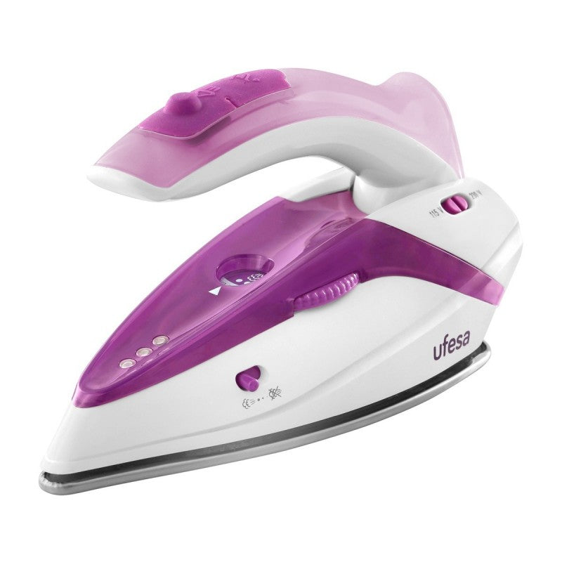 PV0500 Plancha vapor-seco Suela de acero inoxidable 1100 W Púrpura, Blanco
