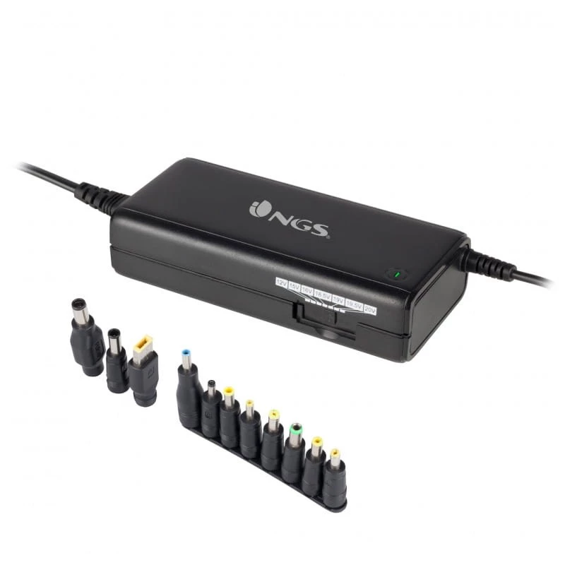 NGS BAN 90W LED Negro  - Cargador para portátil