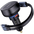 Baseus Enjoyment 60W - Cargador de coche 1xUSB-C 1xConector Lightning/USB-C