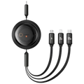 Baseus Free2Draw Negro - Cable USB-C 3 en 1 USB-C/Lightning/Micro 1,1m