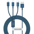 Baseus Superior Series - Cable USB-A 3 en 1 a USB-C/Micro/Lightning 1,5m