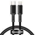 Baseus Cable Trenzado USB Tipo C a Lightning Apple 20W 1m Negro