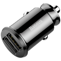 Baseus Cargador de Coche Dual USB 3.1A Small Rice Grain Negro
