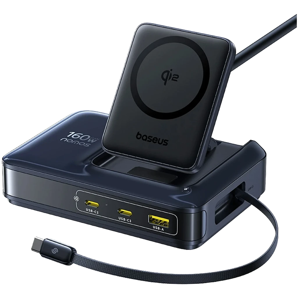 Baseus Nomos NH21 4 en 1 160W Negro - Dock Station